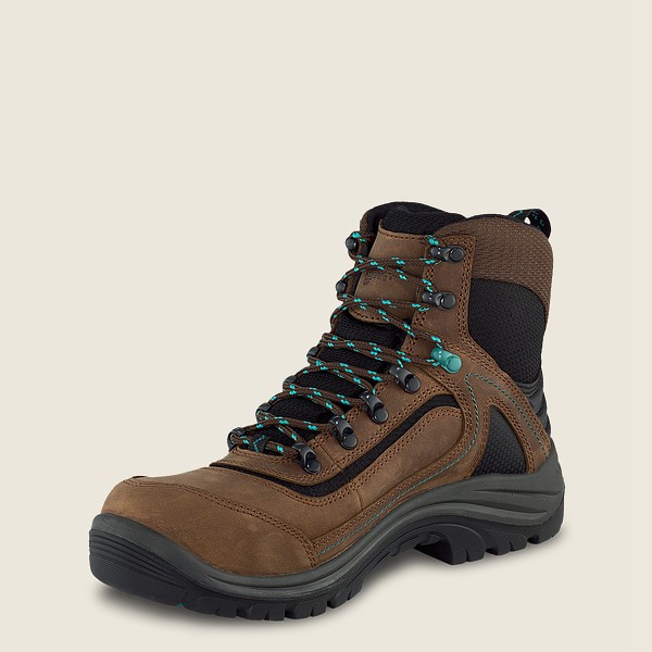 Work Støvler Dame - Red Wing Trades - 6-Inch Waterproof Safety Toe - Brune/Sort - OEUHKX-617